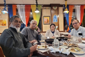 Mahesh Pasa and Muhammad Waseem with Waseem Akhtar in Virginia, US, October, 2021