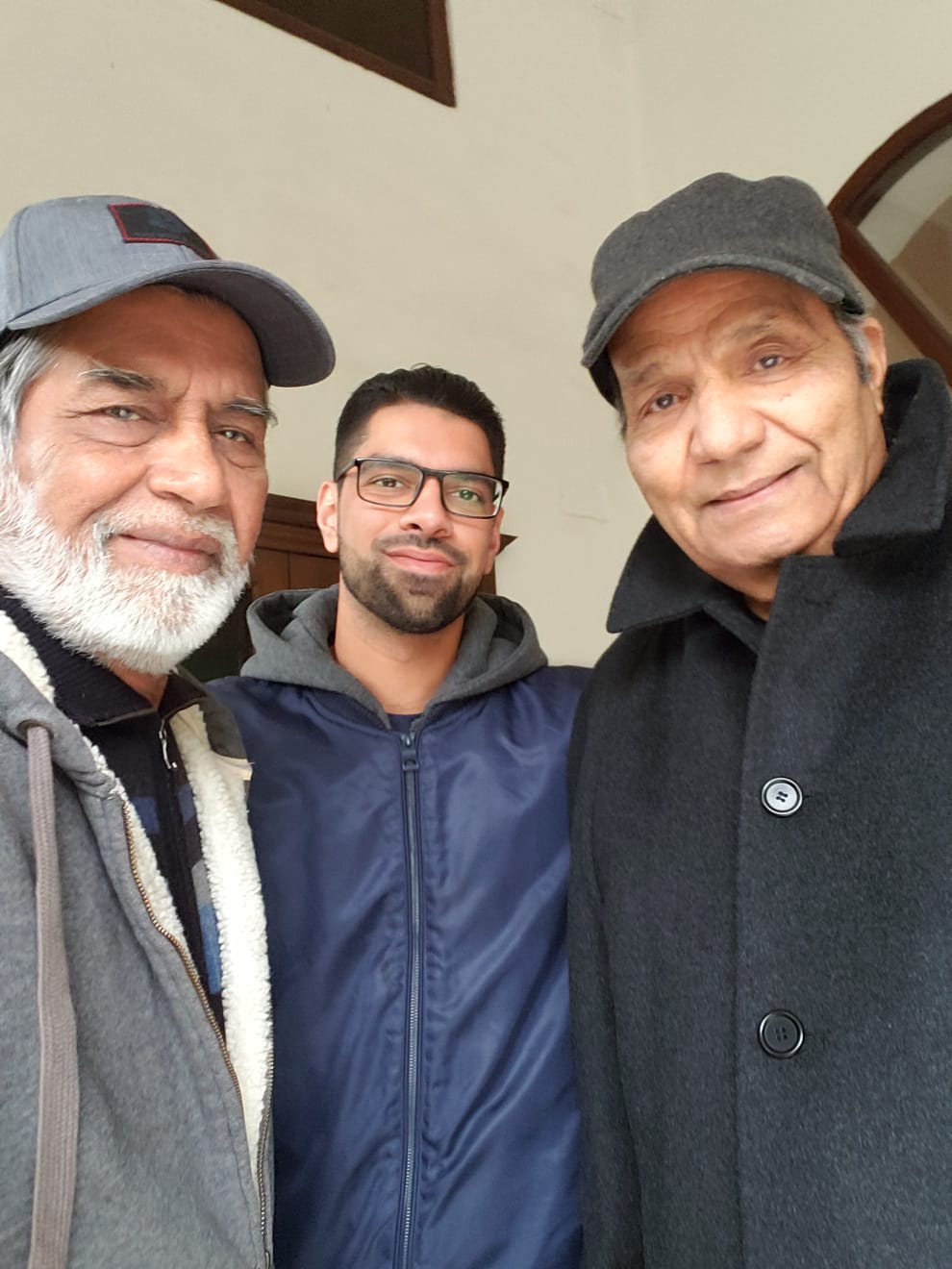 Intikhab Alam with Waseem and Muqeem